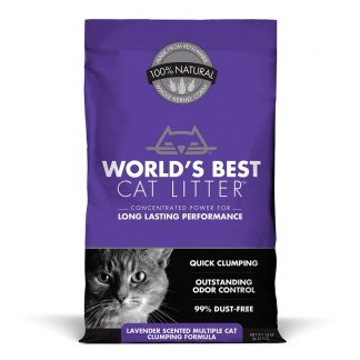 וורלד בסט " לבנדר" מצע תירס אקולוגי מתגבש למספר חתולים World's Best