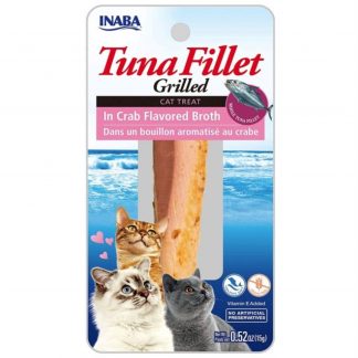 חטיף אינאבה פילה טונה לחתול בטעם סרטן 15 גרם