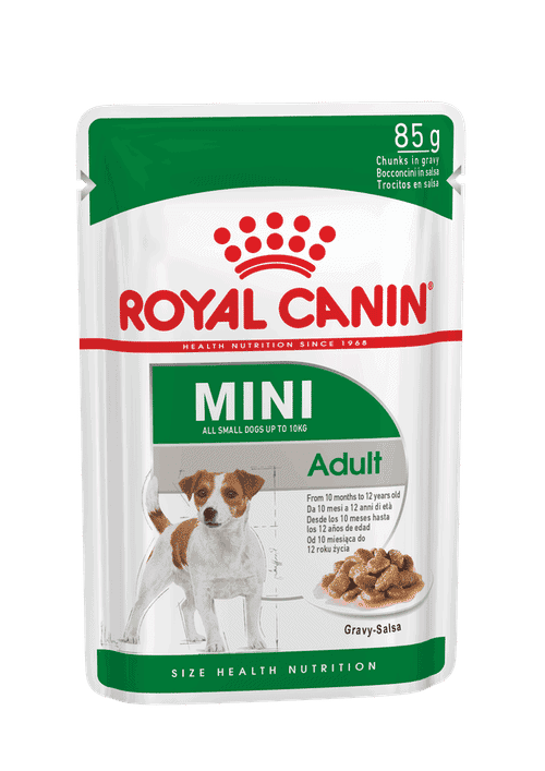 מזון לכלבים-פאוץ' רויאל קנין מיני (חתיכות ברוטב)
