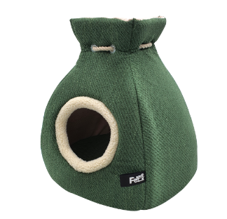 מיטת שאנטיפי לחתול בצבע ירוק פטקס