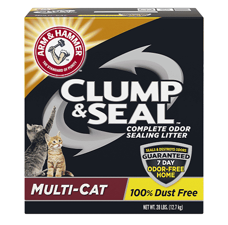 חול מתגבש קלאמפ & סיל מולטי-קט למספר חתולים