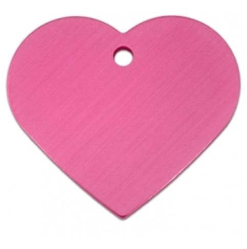 תג שם לב ורוד -תג לחתול ולכלב
