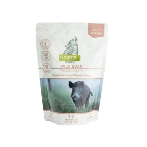 מזון טבעי רך מלא איסגרים ארוחת חזיר בר