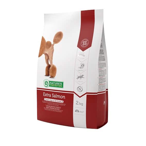 אוכל לכלבים בוגרים נייצ'רס סלמון