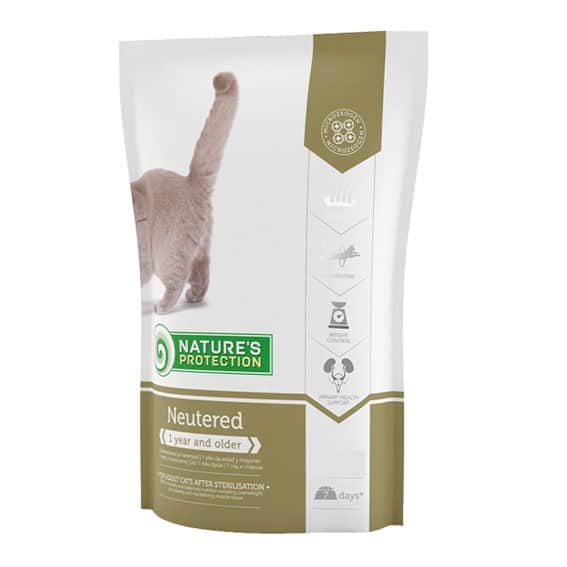 מזון יבש לחתולים -נייצ'רס פרוטקשן חתול מסורס / מעוקרת