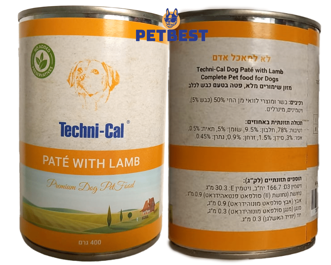 שימורי פטה כבש לכלבים טכניקל