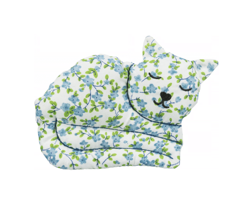 צעצוע לחתול בובת כותנה עם ולריאן צבע כחול