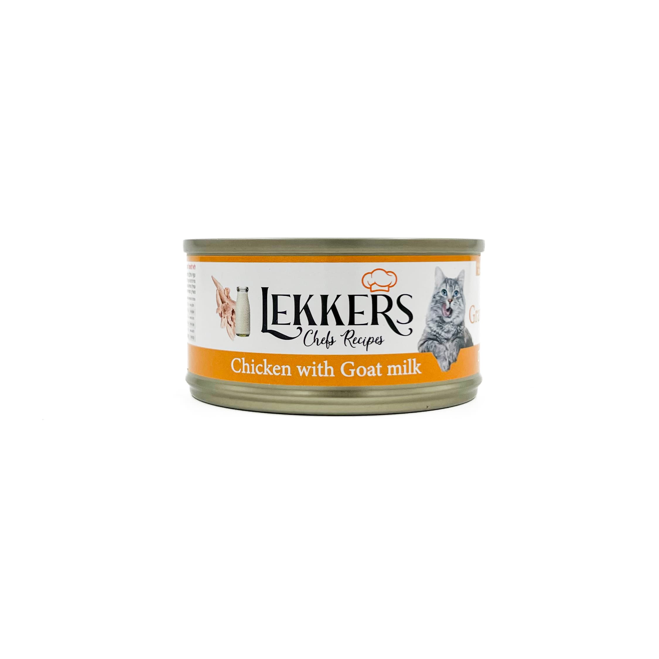 מעדן לחתולים עוף וחלב עיזים 85 גרם