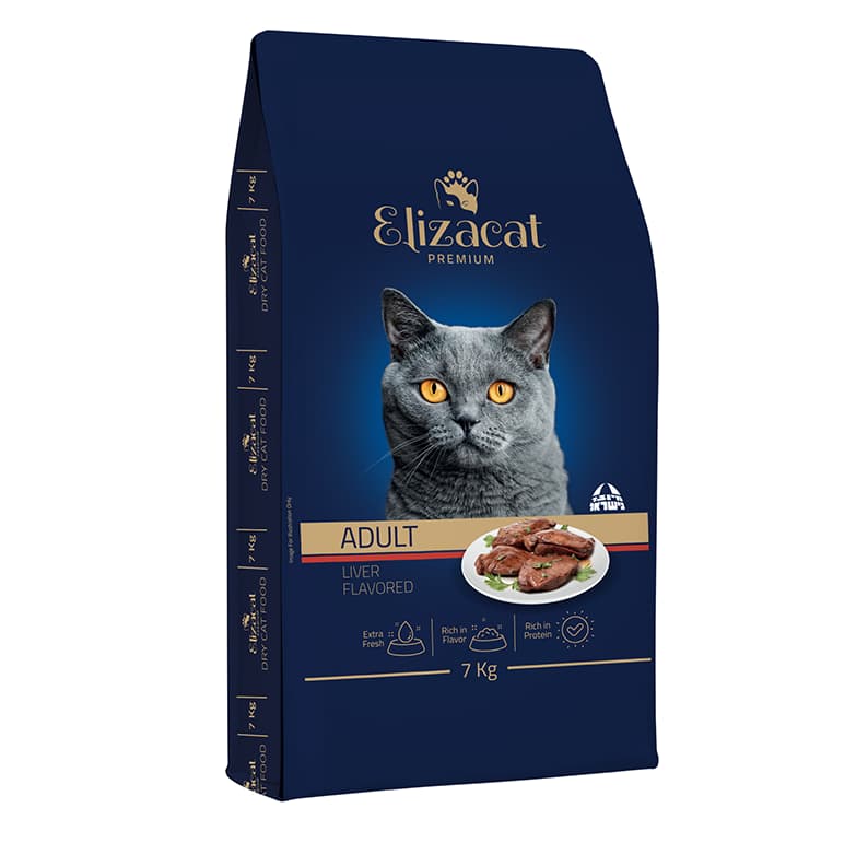 אליזקט מזון מלא יבש לחתולים בוגרים בטעם כבד 7 קג