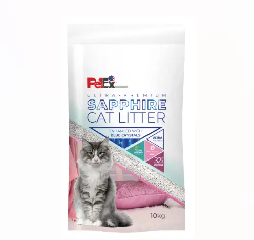 חול לחתולים ספיר 10 קג עם קריסטלים כחולים