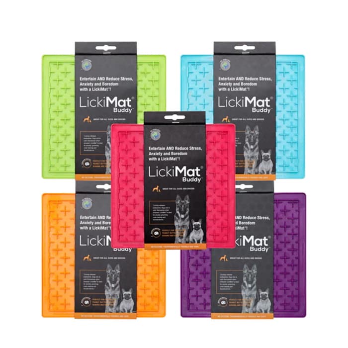 ליקי מאט באדי משטח ליקוק לכלבים והאכלה איטית בצבעים