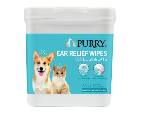 מגבונים לאזניים לכלב ולחתול פיורי 50 יחיד