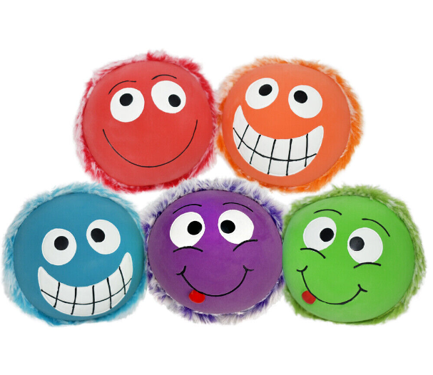 מולטי צעצוע כלב לטקס וקטיפה אפונה צבעוני מולטיפט