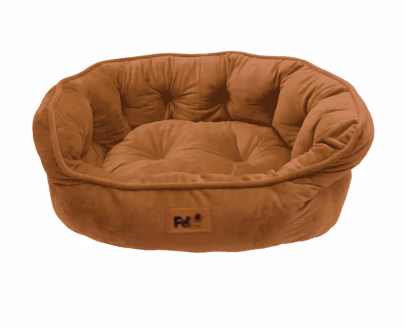 מיטת סקוויש צדפה פטקס לכלבים חום