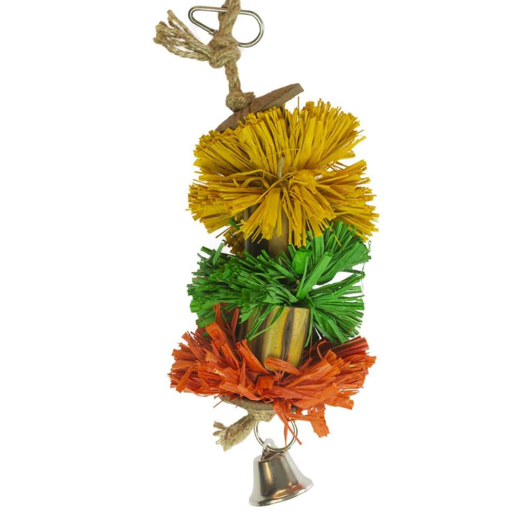 מתלה פונפונים לכלוב ציפורים