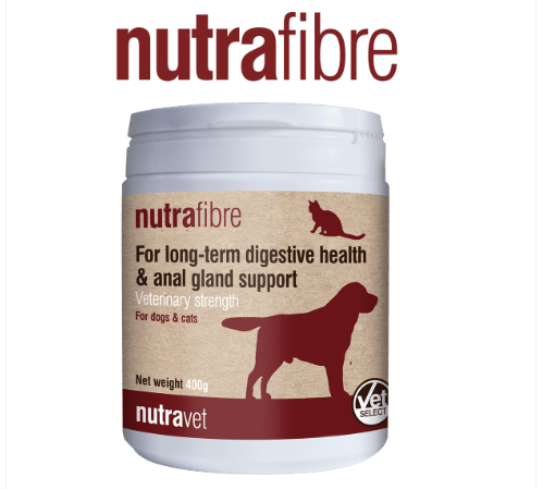 נוטרהפייבר סיבים תזונתיים לכלבים וחתולים 400 גרם
