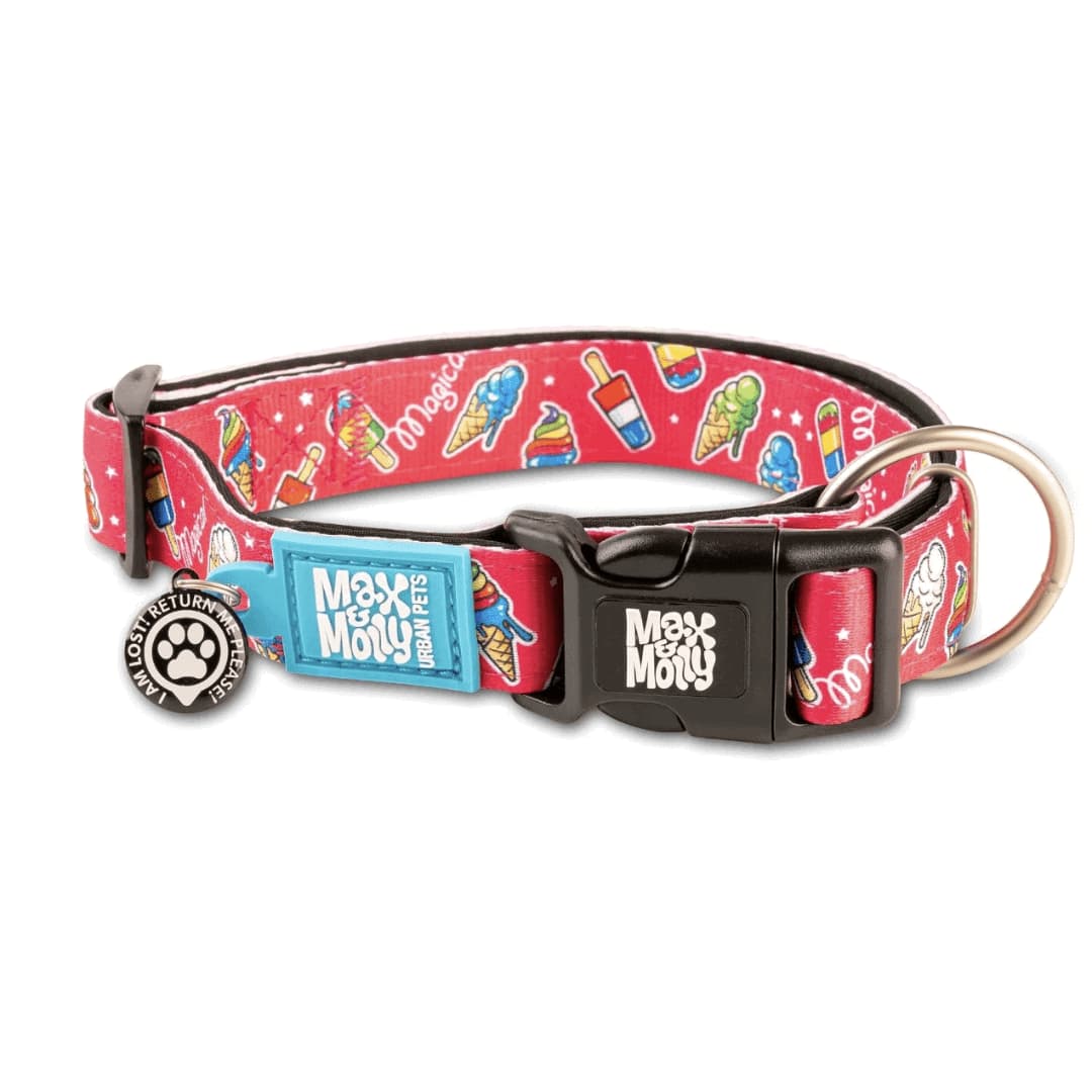 קולר לכלב מקס ומולי דגם גלידה