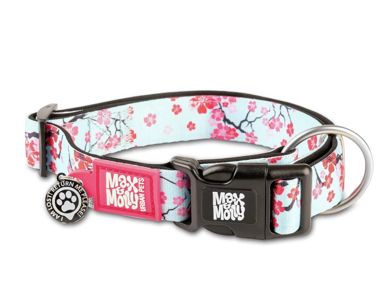 קולר לכלב מקס ומולי דגם פריחת הדובדבן