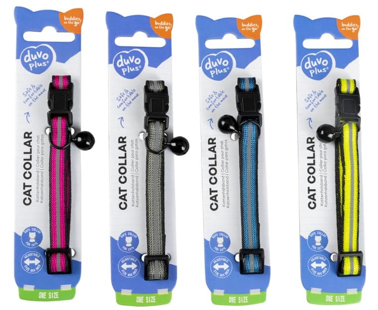 קולר רפלקטיבי מתכוונן לחתול דובו פלוס