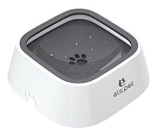 קערת אוכל לכלבים וחתולים בעלי שפם וזקן עם פטנט