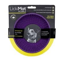 קערת ליקוק והאכלה איטית בצבע סגול