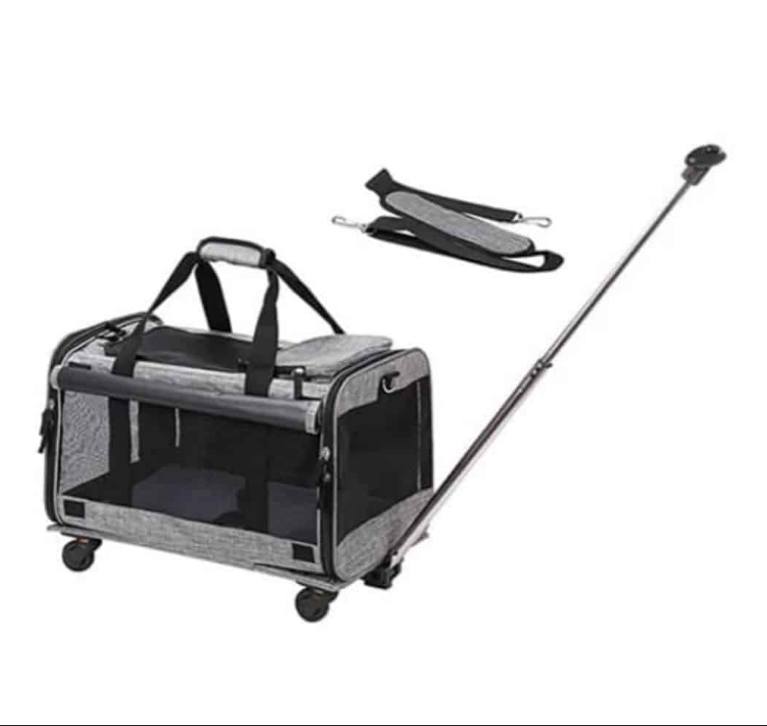 תיק טרולי לנשיאת כלבים וחתולים לתערוכות
