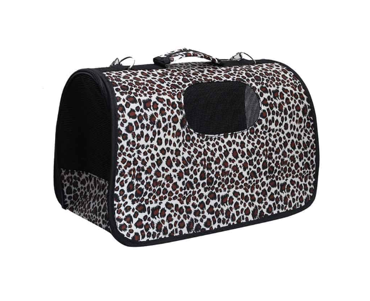 תיק נשיאה לחיות מחמד מעוצב בסגנון מנומר