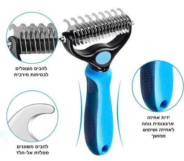 מתיר קשרים לפרוות כלבים וחתולים פוראבר מתיר קשרים לפרוות כלבים וחתולים פוראבר