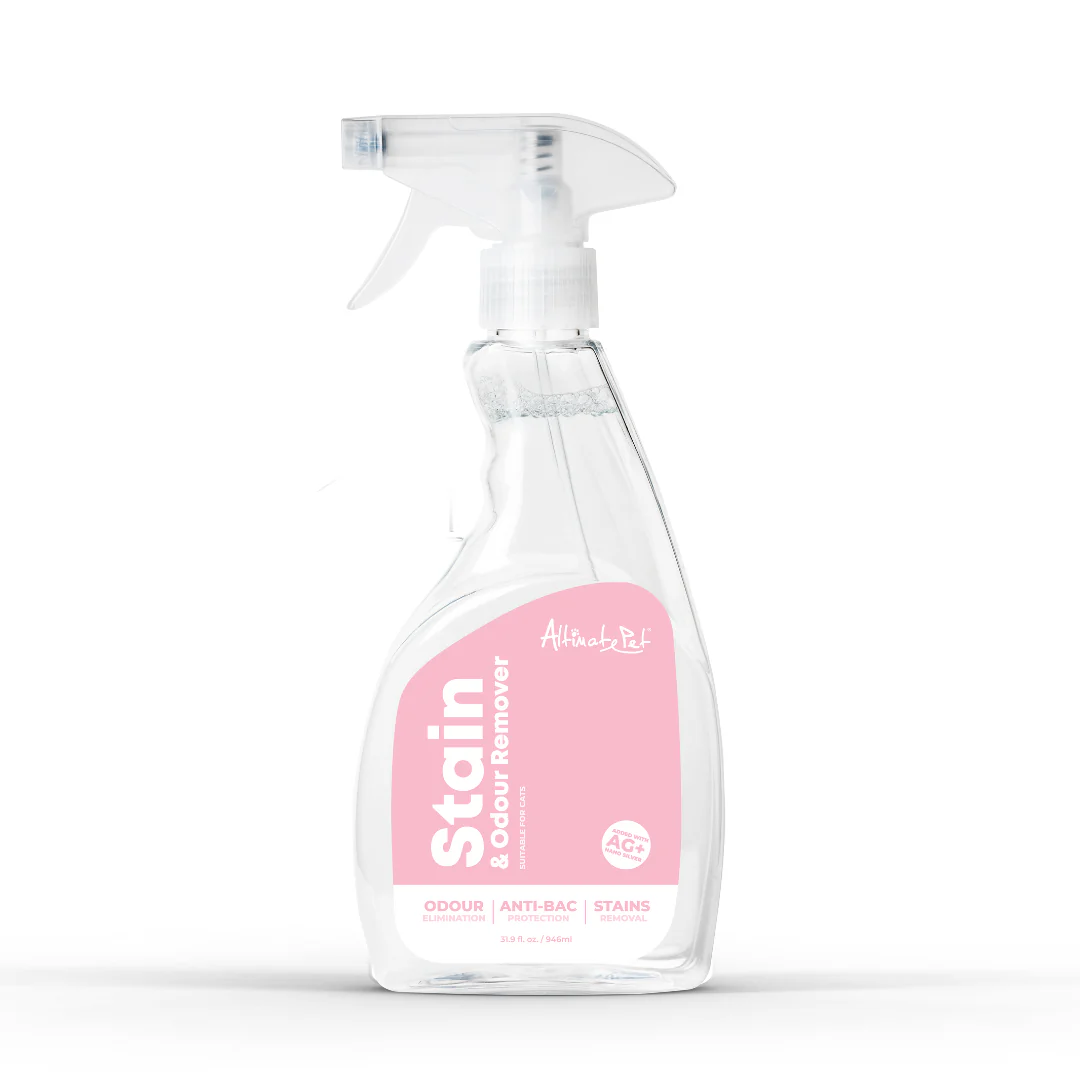 תרסיס -מסיר -כתמים- וריחות עם אנזימים וננו-סילבר לחתולים 946 מל