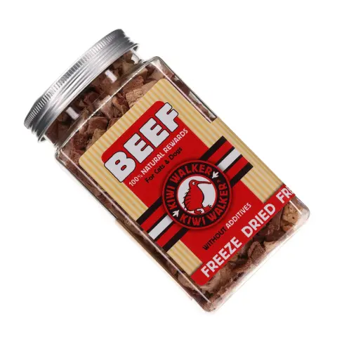 קיווי חטיף -בקר מיובש בהקפאה לכלבים 45 גרם