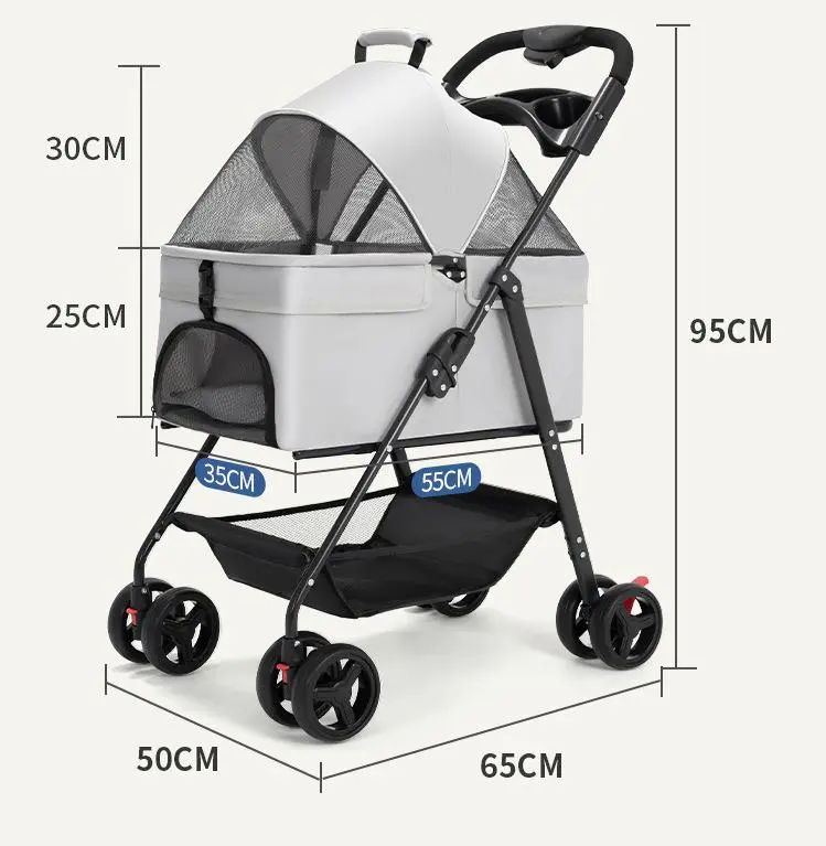 עגלת טיולים לכלבים וחיות מחמד