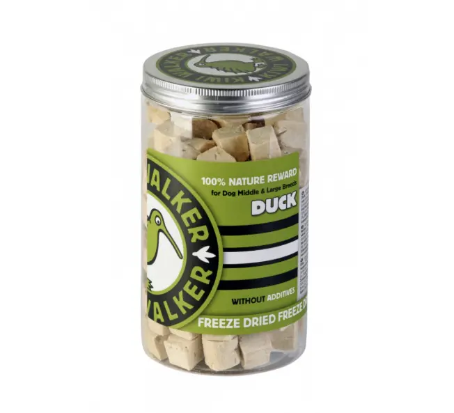 חטיף לכלבים קיווי ווקר ברווז מיובש בהקפאה