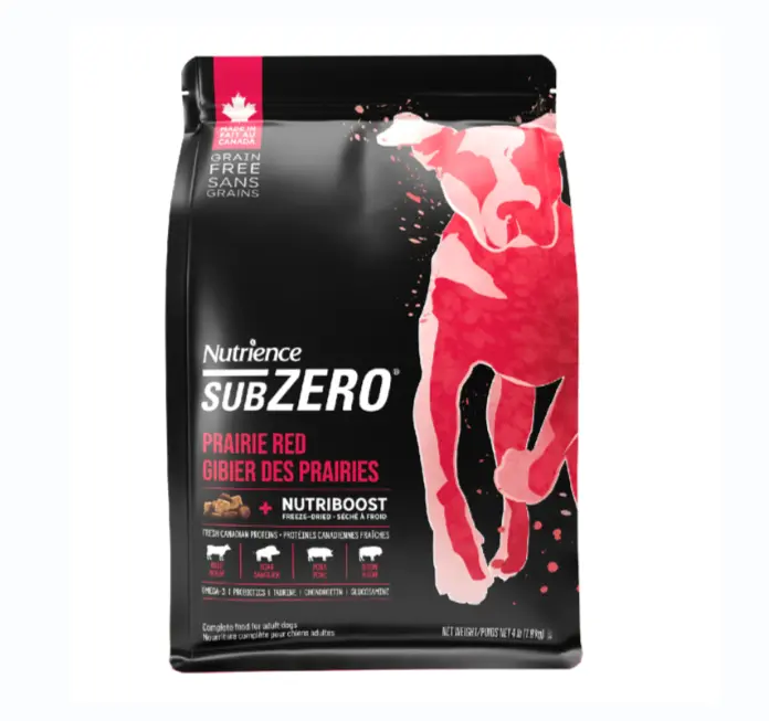 נוטריאנס סאב זירו מזון יבש לכלבים כל הגזעים והגילאים בקר ביזון חזיר ודגים