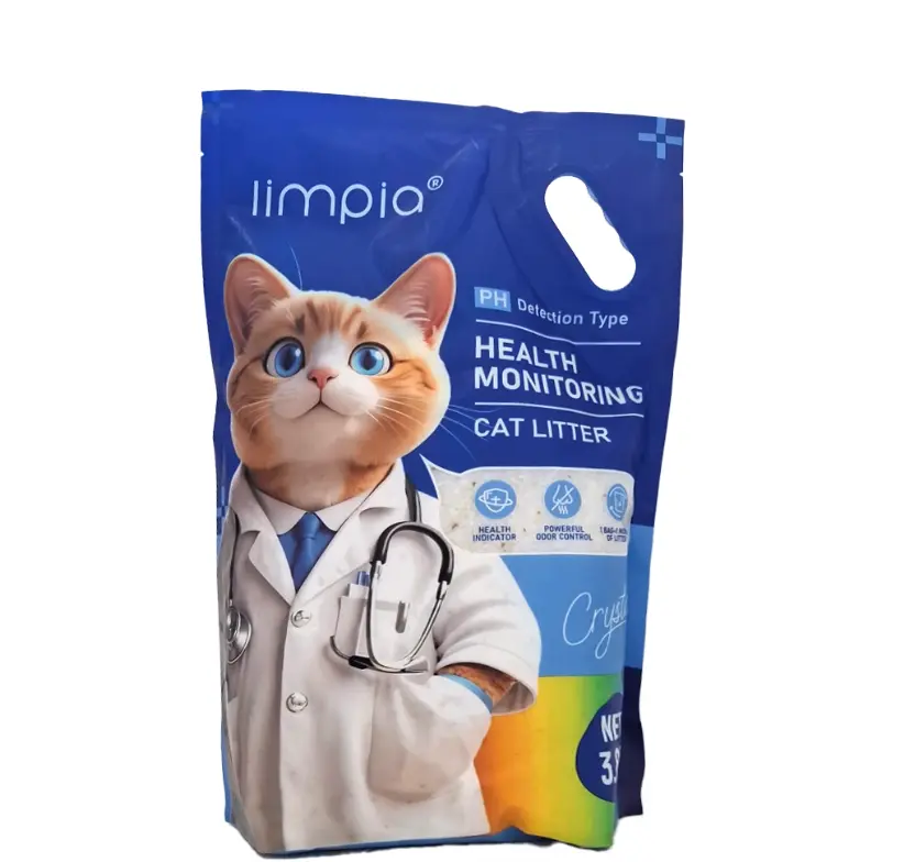 חול קריסטל עם פי.אצ לחתולים לזיהוי חומציות בשתן 3.8 ליטר