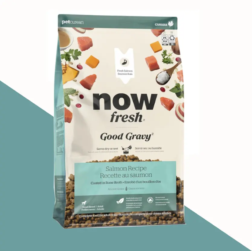 נאו גוד גרייבי מזון איכותי לכלבים מגזע קטן ללא דגנים עם בשר סלמון