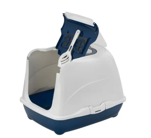 MODERNA מודרנה שירותים לחתול פליפ קט כחול L