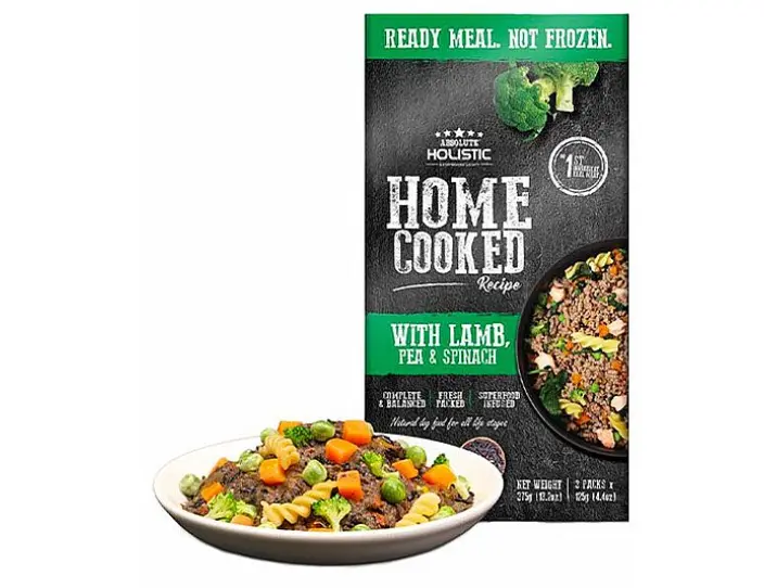 אבסולוט הוליסטיק מזון טבעי לכלבים כבש אפונה ותרד 375 גר'