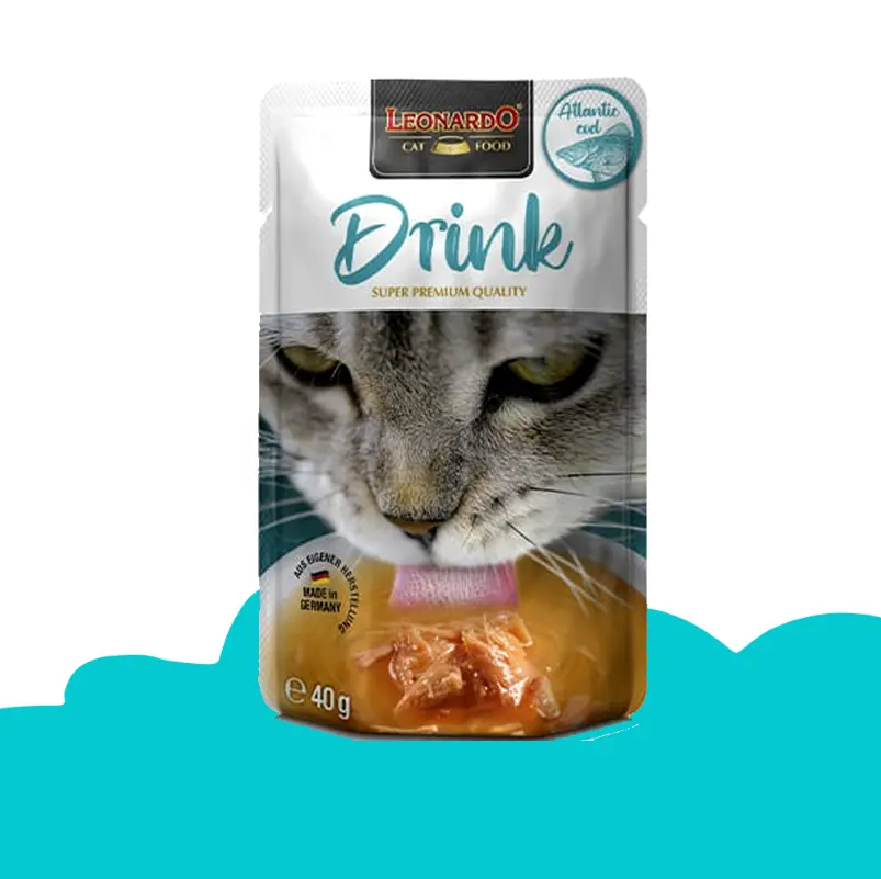 לאונרדו משקה דגים מזון משלים לחתולים ללא דגנים 40 גרם