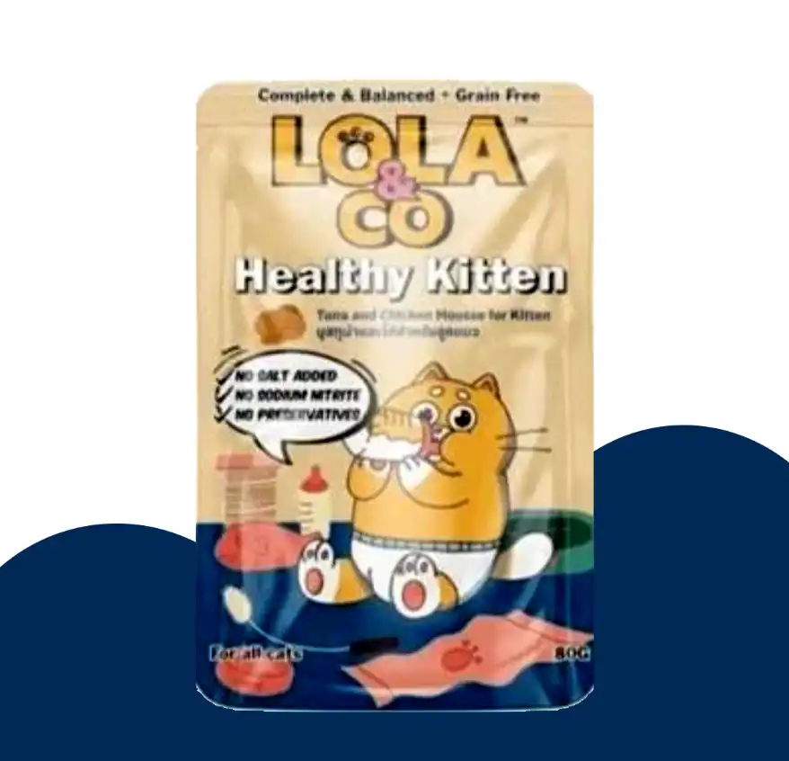 פאוץ' לולה מזון מלא לגורי חתולים מוס טונה ועוף 80 גרם