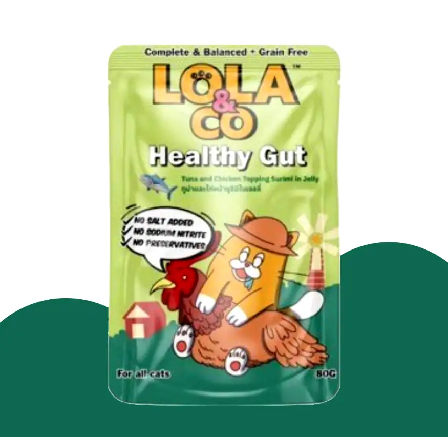 פאוץ' לולה מזון מלא לחתולים טונה ועוף בציפוי סורימי בג'לי 80 גרם