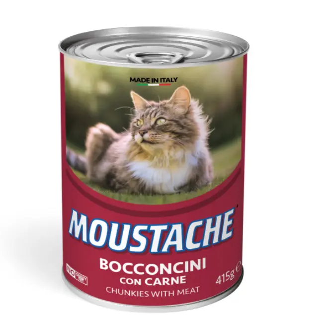 שימורי מוסטאג לחתול בטעם בשר 415 גרם