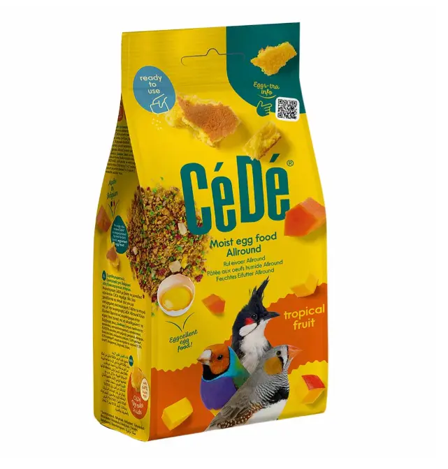 מזון ביצים משלים לציפורי נוי ותוכים צה-דה עם פירות טרופיים 200 גרם