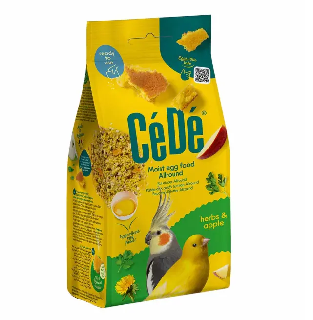 מזון ביצים משלים לציפורי נוי ותוכים צה-דה עשבי תיבול ותפוח 200 גרם