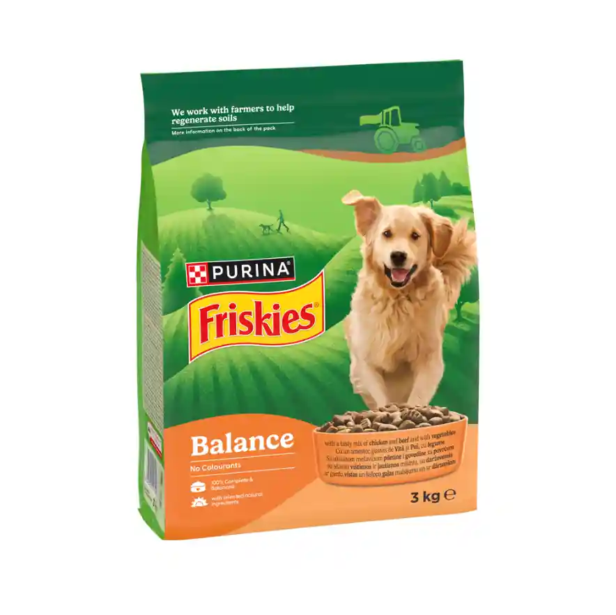 פריסקיז מזון יבש לכלבים באלאנס עוף בקר וירקות 3 קג