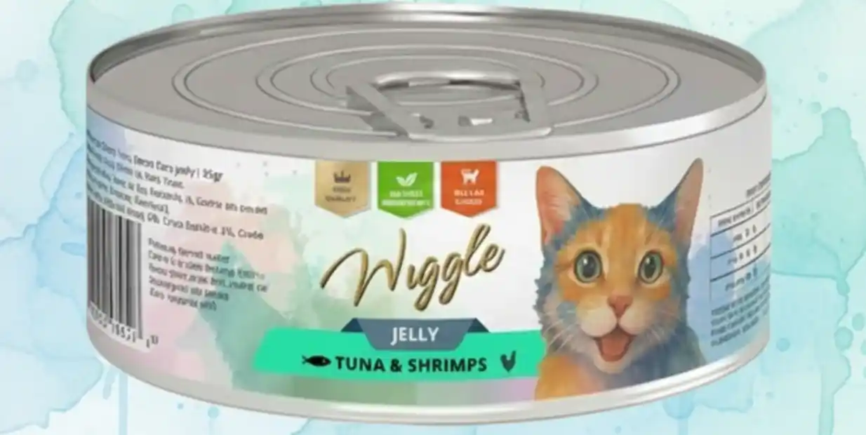 וויגל מעדן לחתולים 85 גרם טונה ושרימפס בג'לי