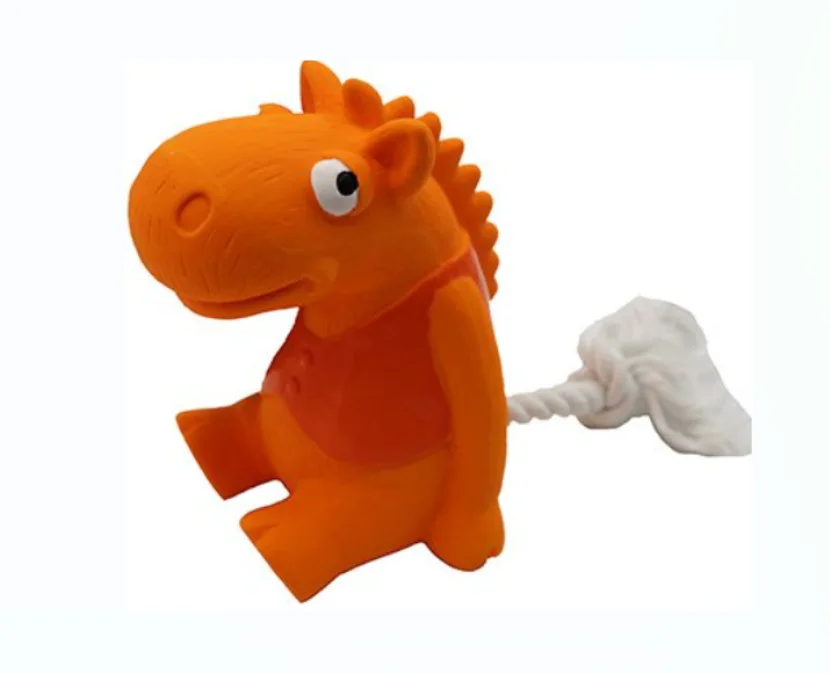 מיסוקו צעצוע לטקס מצפצף לכלב בדמות היפופוטם 21 סמ